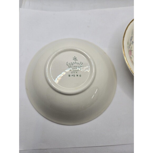 Homer Laughlin Georgian Cashmere Berry Fruit Bowls 5 1/4" Set of 2 Excellent - Picture 4 of 9